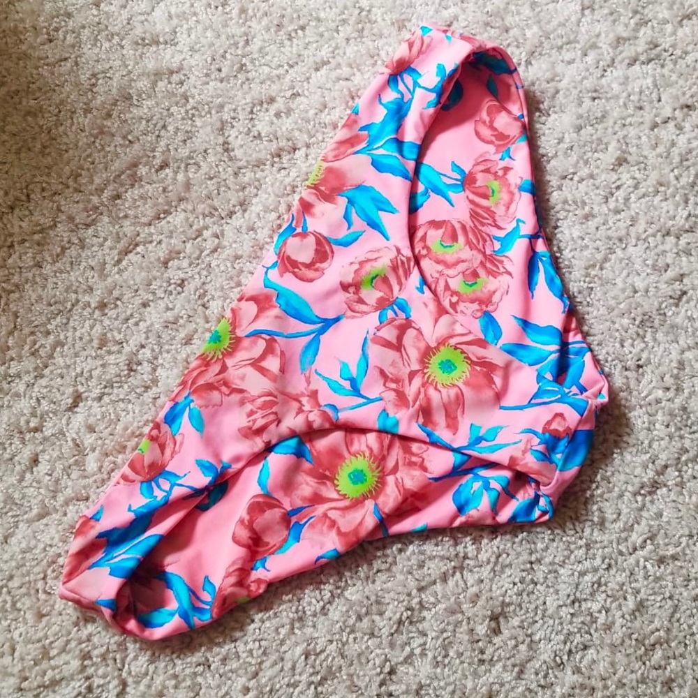 Anthropologie Tori Praver Swimwear Seafoam floral bikini bottoms